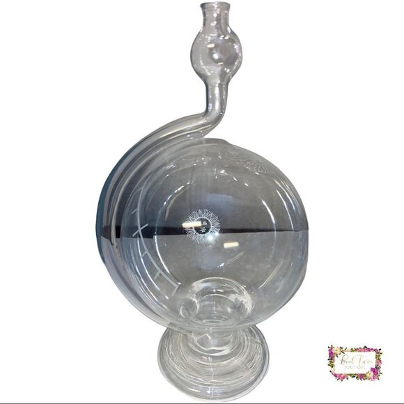 Hand Blown Glass Weather Predictor- Globe Shape Bottle Decorative Barometer 🌤 - Picture 5 of 9